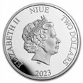 thumbnail image 2 of 2023 Niue 1 oz Silver $2 Lunar Year of The Rabbit Bugs Bunny, 2 of 4