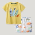 thumbnail image 2 of WIBACKER 2-7Y Kids Baby Boy's Short Sleeve T-Shirt and Short Outfit Set for Toddler - Skate, 2 of 9