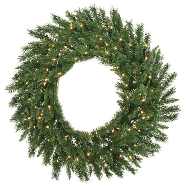 Vickerman A877373LED Couronne de Pin Vert Impérial de 72 Po avec 200 LED Blanc Chaud