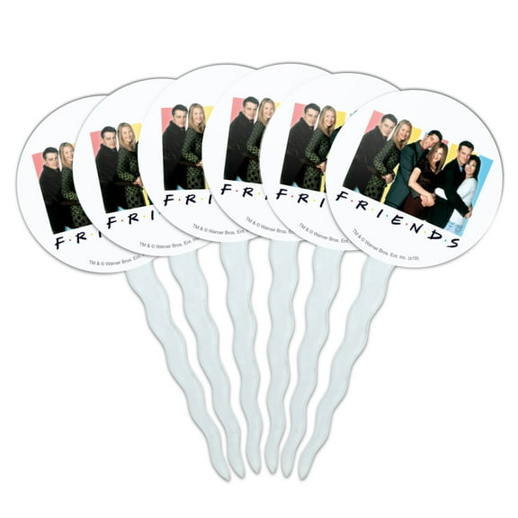 Friends It's All About Friends Cupcake Picks Toppers Decoration Set of 6