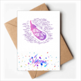 thumbnail image 1 of Purple Lines Eggplant Vegetable Welcome Back Greeting Cards Envelopes Blank, 1 of 3