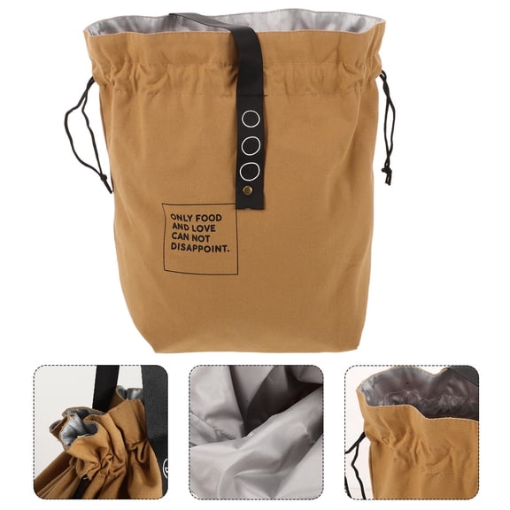 HAMPPLIES Insulated Lunch Cooler Bag for Women with Aluminum Foil Lining for Freshness Preservation, 1 Piece