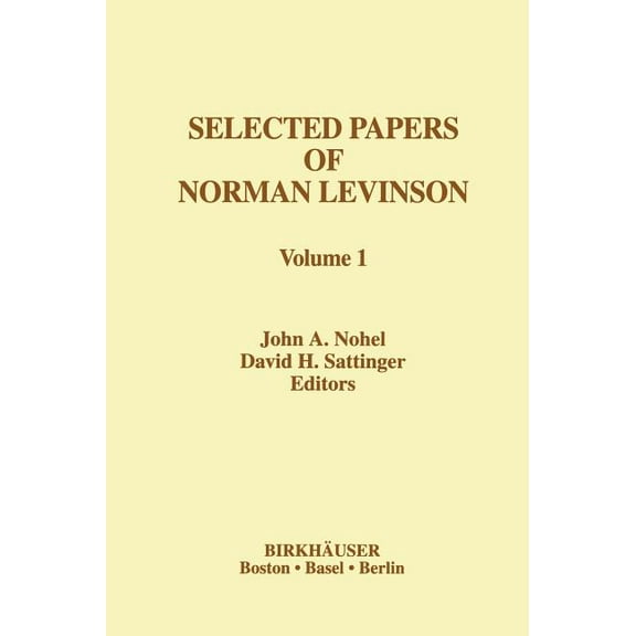 Contemporary Mathematicians Selected Papers of Norman Levinson, (Hardcover)