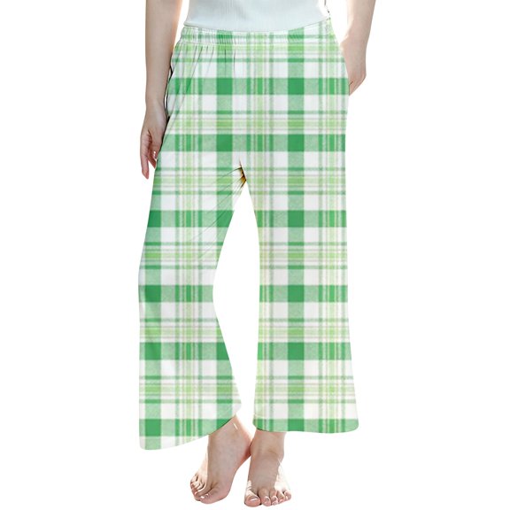 Byoo Toddler Boys Sleepwear Pants Plaid Graphic Basic Baggy Straight Fit Wide Leg Soft Loungewear Pants Kids Homewear