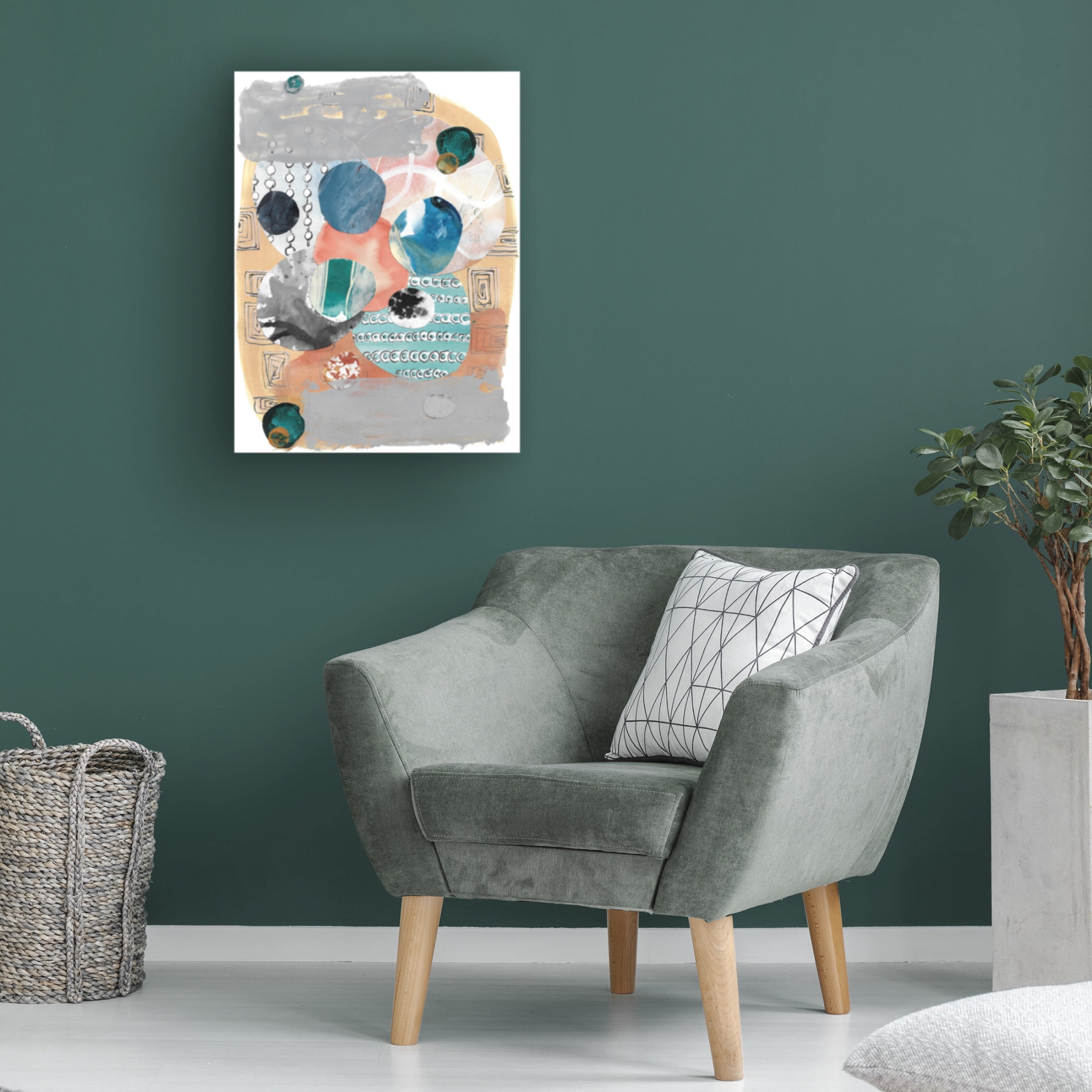 Canvas Wall Art - Maliq 'All My Worlds' Wall Art for Living Room, Bedroom, or Office Décor by Trademark Fine Art - 24 x 32 Inches