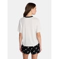 thumbnail image 2 of Peanuts Snoopy Women's and Women's Plus Pumpkin Tee and Shorts Sleep Set, 2-Piece, Sizes XS-2X, 2 of 4