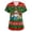 Green-B#190831HH, variant on Hearthz Christmas Scrub Tops Women Stretchy V Neck Short Sleeve Womens Scrub Tops Xmas Holiday Plus Size Nurse Working Uniforms with Pocket