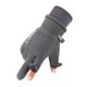 thumbnail image 4 of Guantes térmicos de vellón polar para hombre, de invierno, con forro polar, gruesos, resistentes al viento, para mujer, para deportes al aire libre, ciclismo, pantalla táctil, guantes abatibles, 4 of 4