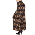 thumbnail image 3 of MixMatchy Women's Breathable Chiffon Fabric Loose Pleated Wide Leg Palazzo Pants with Ribbon Tie Elastic Band, 3 of 4