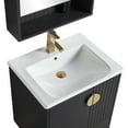thumbnail image 3 of Venezian Collection - 24" Single Black Bathroom Vanity, - Brass Handles.&nbsp;, 3 of 9