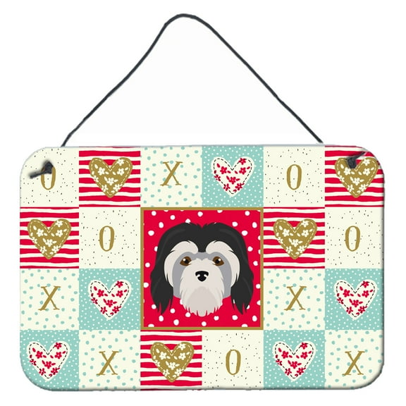 Carolines Treasures CK5216DS812 Lowchen Little Lion Dog Love Wall or Door Hanging Prints 8x12 multicolor