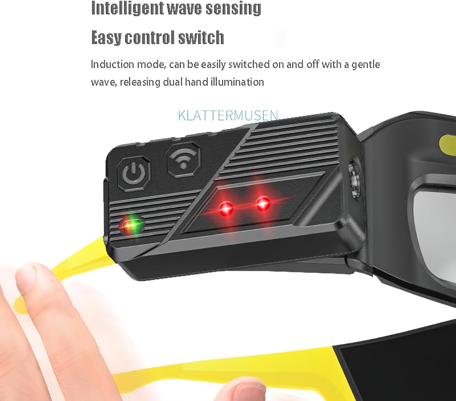 LED glasses rechargeable headlight glasses with motion sensor and touch control, 5 modes USB C lighted glasses for running camping, fishing, cycling, hiking, hands-free lighting glasses