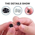 thumbnail image 4 of Gieenan Sew-on Snap Fasteners Black Silver for Purse Handbag Clothes DIY Sewing, 4 of 9