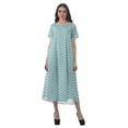 thumbnail image 1 of Moomaya Tunique à Manches Courtes pour Femmes, Robes de Cocktail en Coton Flex Imprimées, 1 of 4