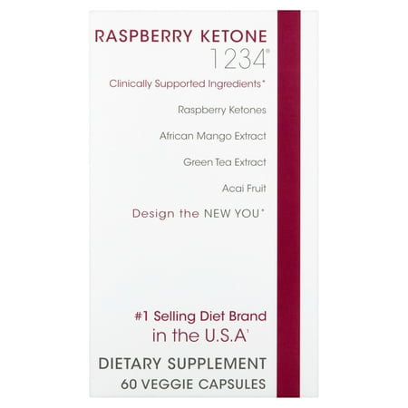 Creative Bioscience 1234 Raspberry Ketones Fat Blocker Weight Loss Pills, Veggie Ctules, 60