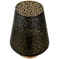 thumbnail image 3 of Northlight Floral Laser-Cut Table Iron Lamp With Wooden Base - 10.75" - Black, 3 of 6