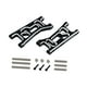 thumbnail image 2 of 2 piezas de brazo de suspensión delantero RC, metal, modificación de brazo inferior delantero, repuesto negro y plata, 2 of 9