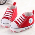 thumbnail image 2 of Gupgi Baby High Top Prewalker Soft Sole Anti Skid Pattern Printing Canvas Shoes, 2 of 3