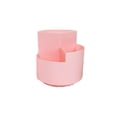 thumbnail image 2 of Rotating Desk Organizer with 3 Compartments, Large Capacity Desktop Storage Box for Office Supplies, Pens, Makeup Brushes and Cosmetics, 2 of 6