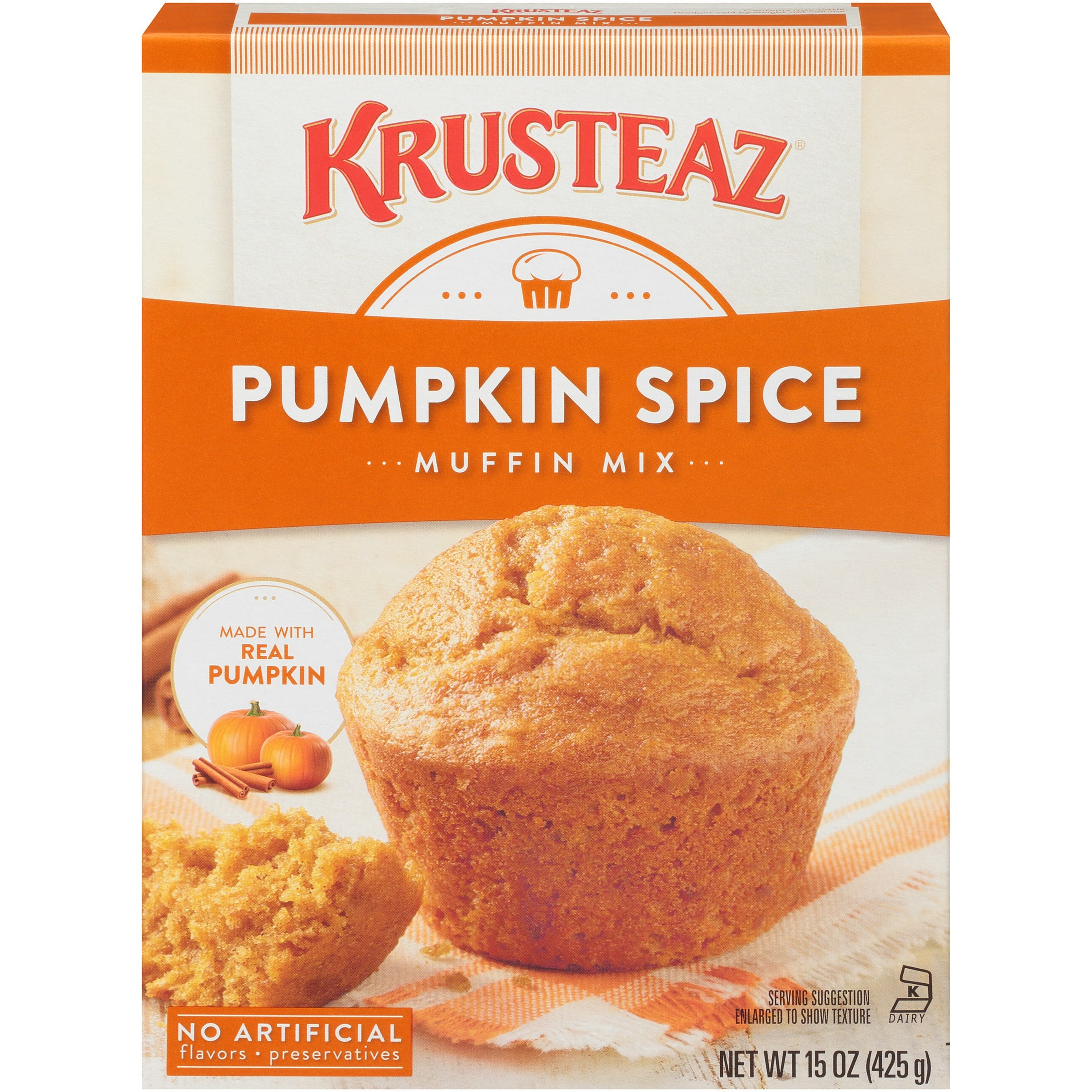 Krusteaz® Pumpkin Spice Muffin Mix 15 oz. Box