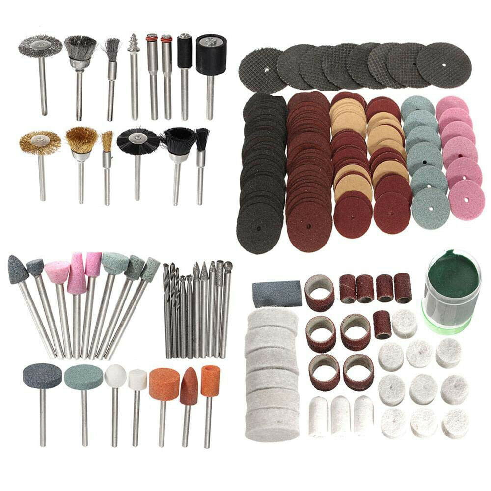 222 Pcs Rotary Tool Accessory Grinding Polishing Cutting Bit Kit Set for Dremel 
