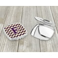 thumbnail image 3 of Letter F Chevron Purple and Gold Compact Mirror CJ1058-FSCM, 3 of 4