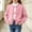 Pink C, variant on Girls Open Front Knit Cardigan Long Sleeve Crew Neck Solid Color Sweater for Kids Pink B 8-10 Years