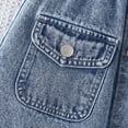 thumbnail image 7 of Shadoumai Denim Flared Skort for Toddler Girls Playful Pleated Mini Jean Skirt with Built-In Shorts, 7 of 7