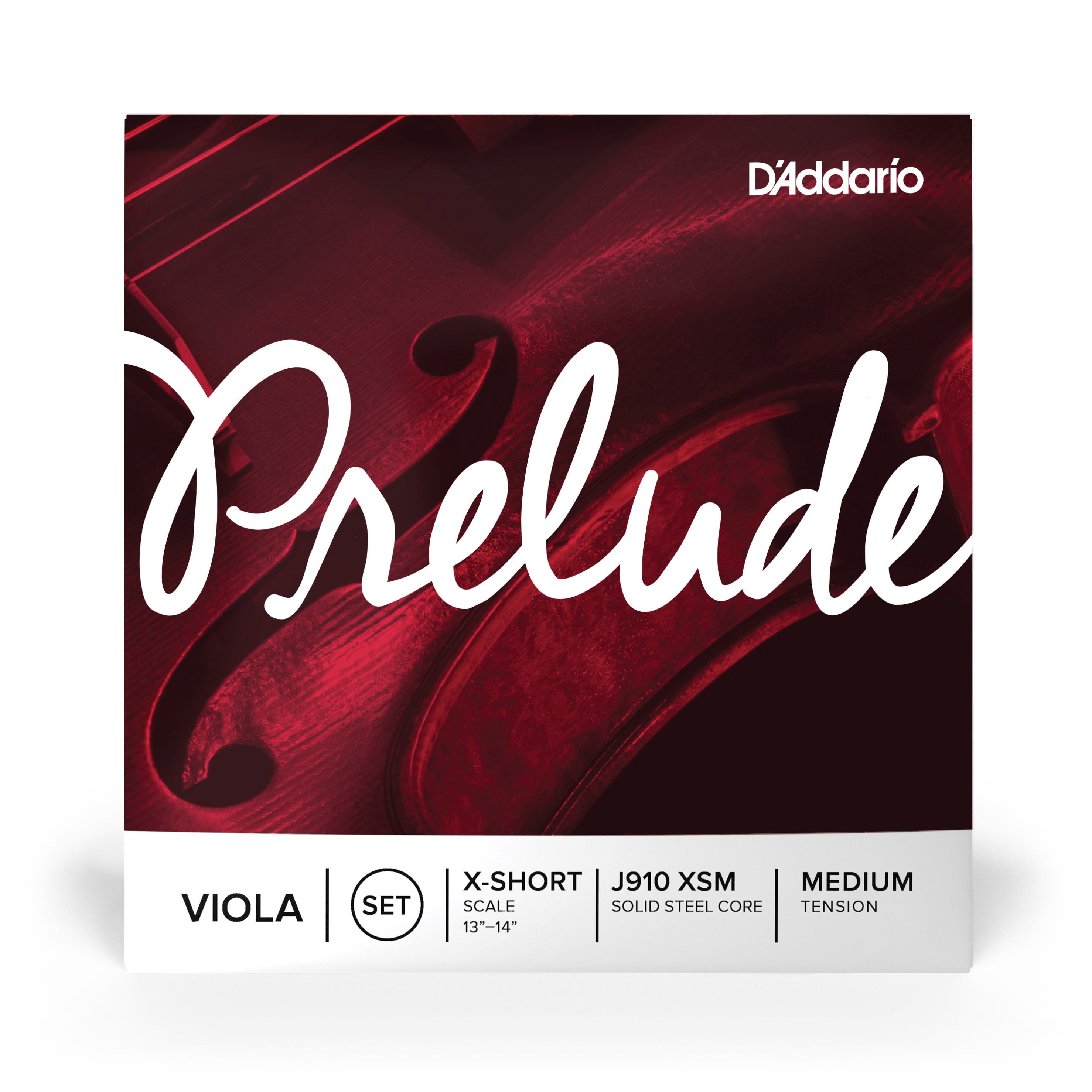 D'Addario Prelude Series Viola String Set 13-14 Extra Short Scale