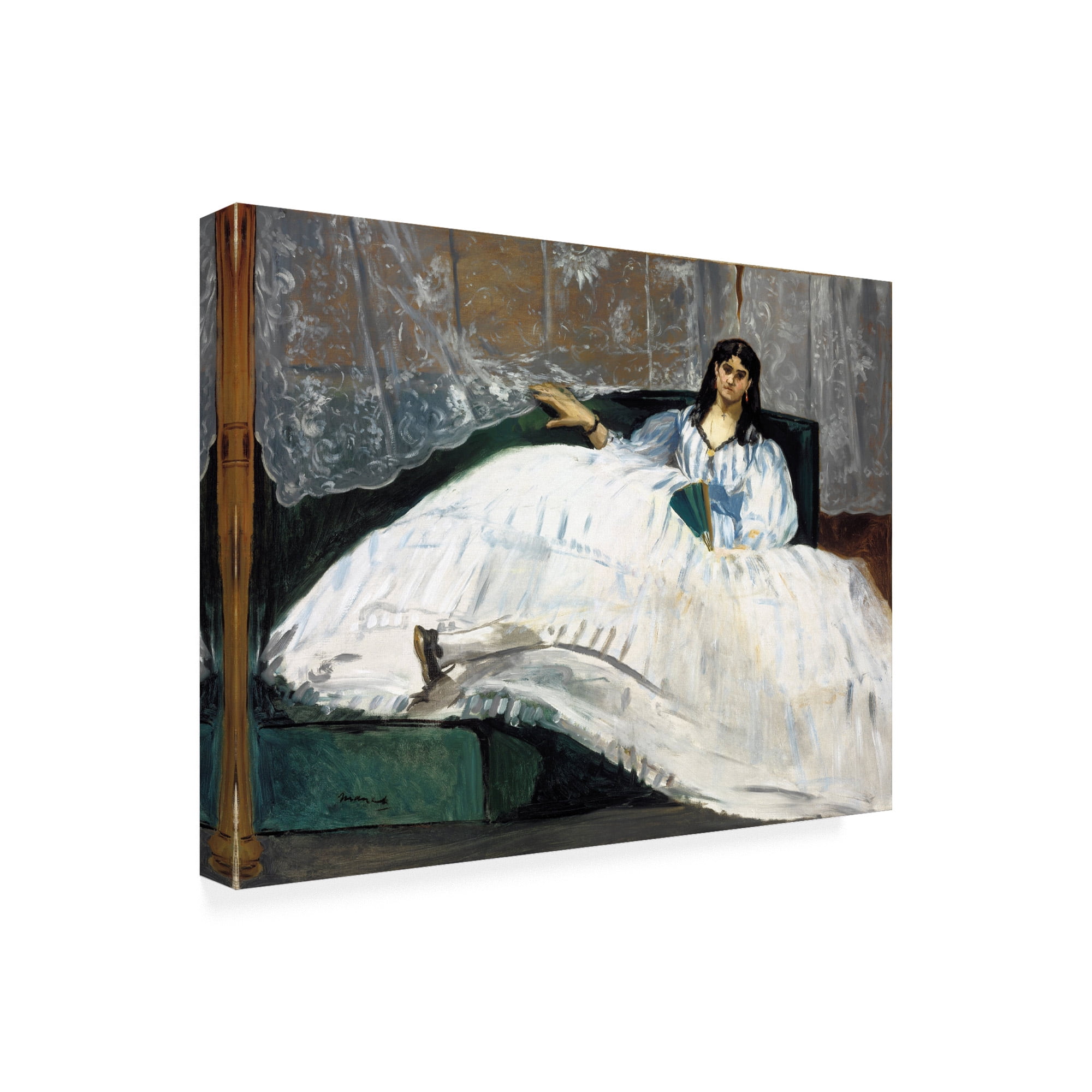 Manet 'Woman with a Fan' Canvas Art