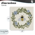 thumbnail image 4 of Stupell Industries French Country Floral Wreath Bee Celebration Canvas Art, 17 x 17, by Lucille Price, 4 of 8
