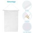 thumbnail image 3 of Uxcell 17" Length Enamel Pin Display Banner Blank Canvas Pin Banner White, 3 of 5