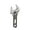6 inches, variant on Heavy Duty Compact Adjustable Wrench Spanner With Wide Jaw Short Handle Carbon Steel Ergonomic Grip For Plumbing Repair