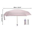 thumbnail image 4 of Unique Bargains 1 Pcs Compact Umbrella 5-Fold Umbrella Pink Purple, 4 of 6