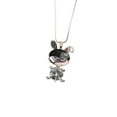 thumbnail image 1 of TISHITA Collier Pendentif en Strass en Forme de Lapin Mignon Rabbit Filles Enfants Or Gris, 1 of 8