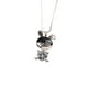 thumbnail image 1 of Linda Conejo Forma Rhinestone Collar Colgante Niñas Niños Gris dorado, 1 of 9