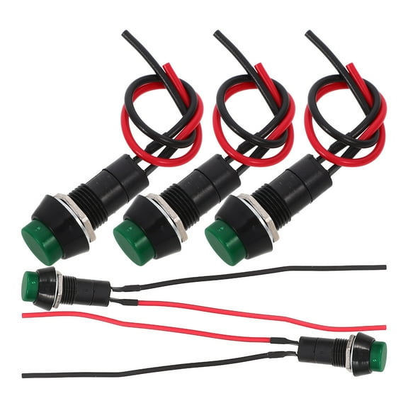 ETEREAUTY 5-Pack Automotive Momentary Push Button for Car DC 12V Replacement Parts