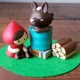 thumbnail image 5 of Serie de adornos de Caperucita Roja y Lobo Gris de ZAKKA Colección de adornos pequeños de resina artesanales con motivos de Decole Spot, 5 of 5