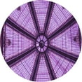 thumbnail image 1 of Ahgly Company Machine Washable Indoor Round Transitional Heliotrope Purple Area Rugs, 6' Round, 1 of 7