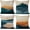Sunset&mountain, variant on Boho Abstract Throw Pillows,Watercolor Sun Moon Throw Pillow Cover Nature Desert Landscape Modern Art Cushion Cover 18x18 Inch Set of 4, Boho Throw Pillows for Sofa Bedroom Decor