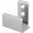 Bg01-stainless Steel, variant on Matte Black Floor Guide Wall Mount Sliding Barn Door Hardware Up to 1-3/8"W 1-1/4"H Set of 2