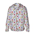 thumbnail image 2 of Picia Tulips Flowers Women's Men's UPF 50+ Sun Protection Hoodie Shirt Long Sleeve SPF Fishing Outdoor UV Hiking Lightweight Shirts-, 2 of 9