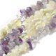 thumbnail image 1 of Natural New Jade & Amethyst Beads Strands Chip 3.5~10x3.5~11x2~6mm Hole: 0.7mm 15.75~15.98''(40~40.6cm), 1 of 5