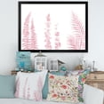 thumbnail image 3 of Designart 'Palm Branches and Blush Pinkeucalyptus' Shabby Chic Framed Art Print, 3 of 4