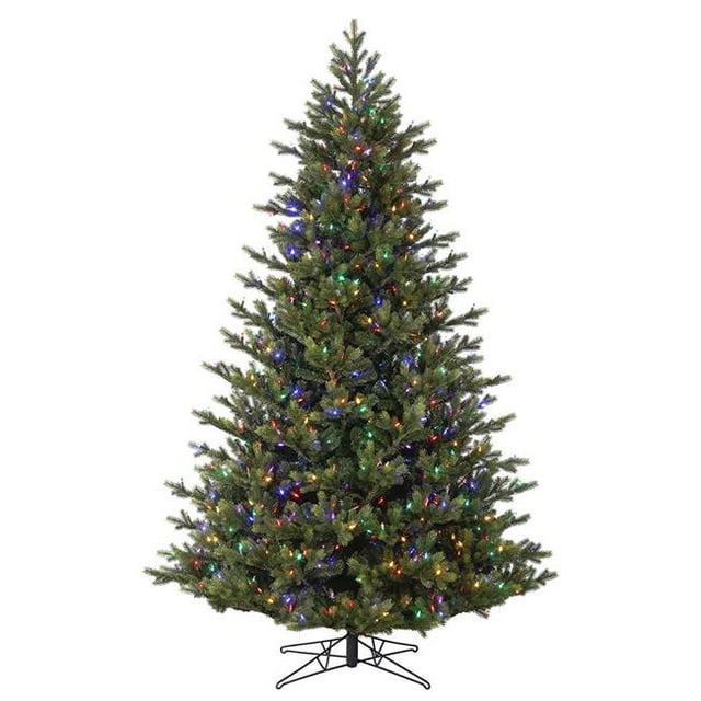 Vickerman G183282LED 8.5 ft. x 64 in. Welch Frasier Fir Artificial Christmas Tree with 1200 Multi-Color Dura-Lit LED Mini Light