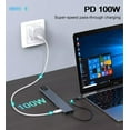 thumbnail image 4 of USB C Hub Ethernet HDMI Adapter, 10 in 1 USB C Docking Station with 4K HDMI, RJ45 Ethernet, SD/TF Card Reader, USB 3.0/2.0, PD 100W, USB C, LAN USB C Dongle for MacBook Pro/Air, iPad Pro, XPS, etc, 4 of 8