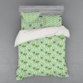 thumbnail image 2 of Ambesonne Floral Bedding Set 3 Pcs, Dragonflies and Campanulas, Twin XL, Pale Green Pale Blue, 2 of 3