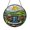 Acrylic 3.5 Inch, variant on Round Waterfall Well Landscape Glass Suncatcher Window Decor, Tranquil Garden Scene Ornament Gift for Mother