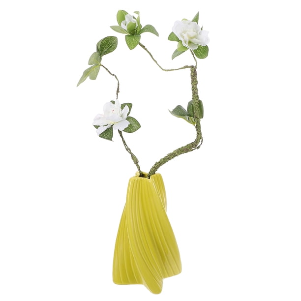 FUTUREORYY 1 Florero De Cerámica Decorativo Con Geométrico Para Hogar Y