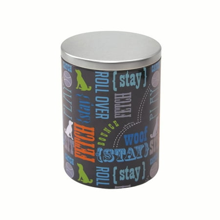 Paw Prints Tin Treat Jar, Wordplay (Best Way To Treat Worms In Dogs)